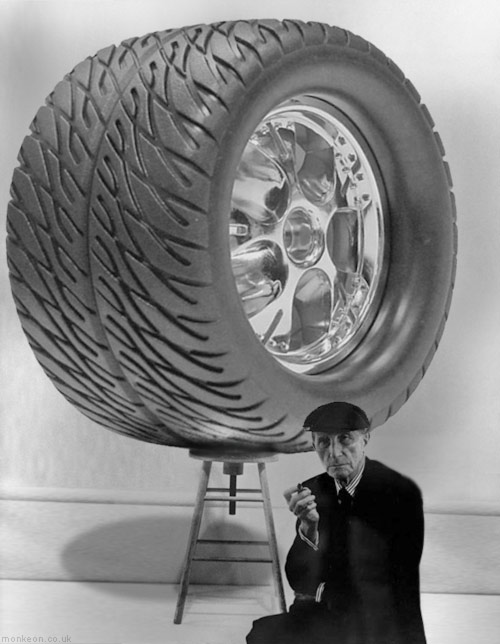 Duchamp's Monster Truck Wheel