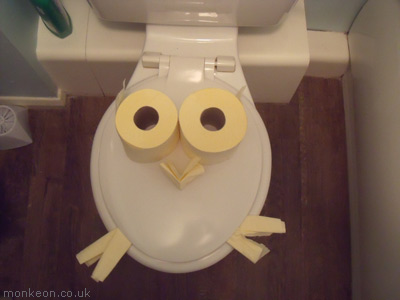 Portrait Of My Toilet As A Young Owl
