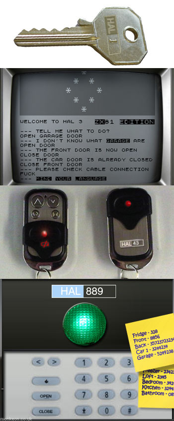 Earlier versions of the HAL9000 door opener