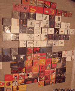Mario made out of CDs