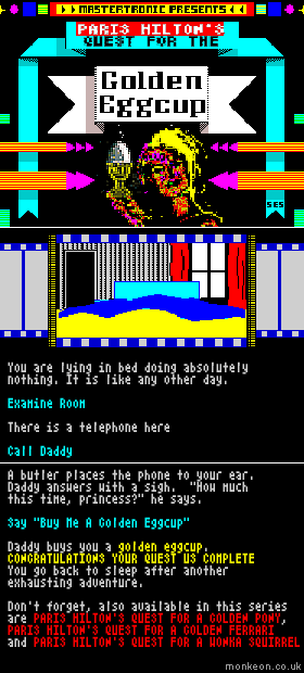 Inherited Wealth Ruins Text Adventure